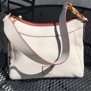 Dooney Cassidy Large hobo Ecru